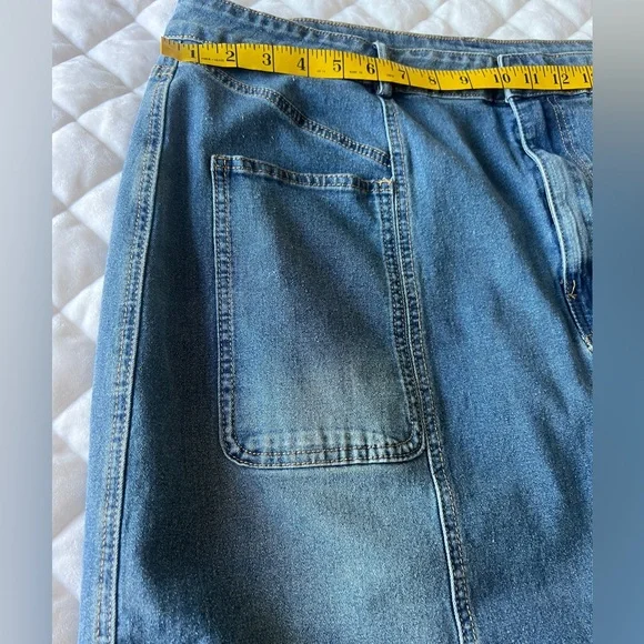 Polagram Blue Denim Midi Skirt - Picture 3 of 9